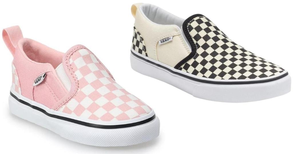 Vans Kids Asher V Checkered Shoes