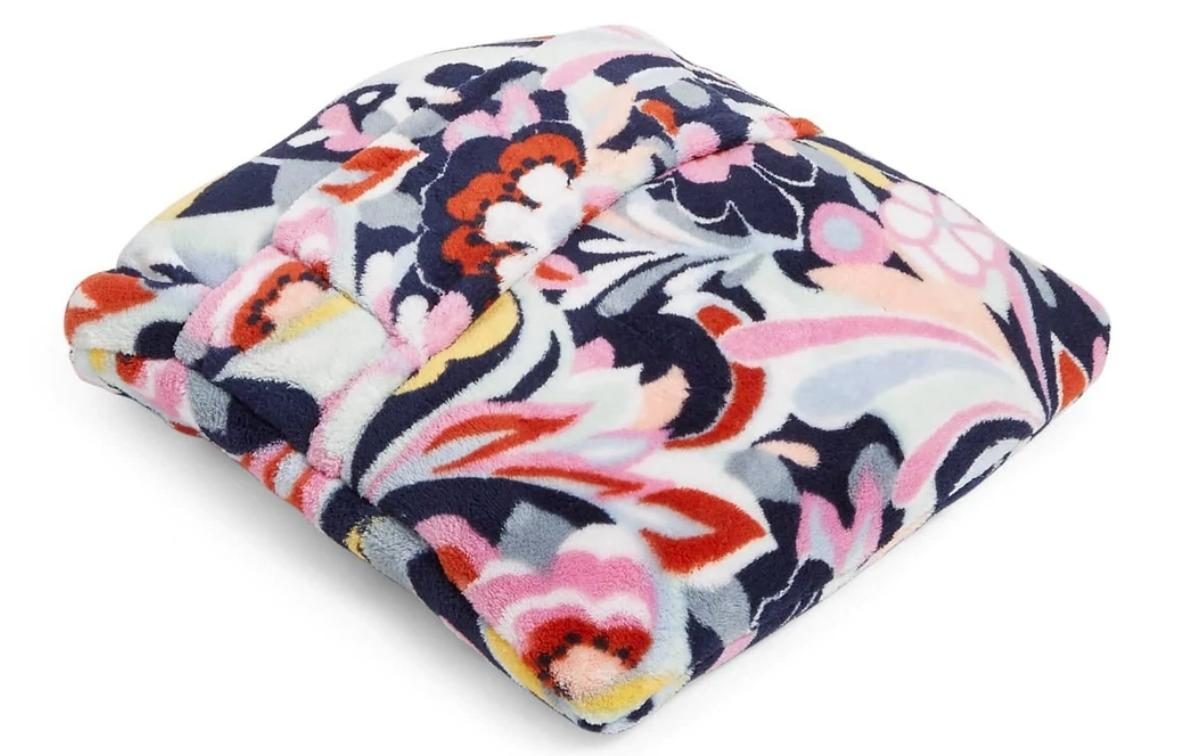 Vera Bradley Factory Style Fleece Travel Blanket