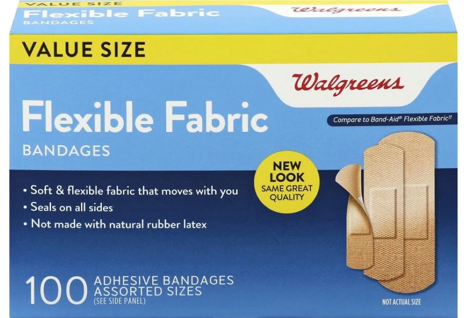 box of Walgreens bandages