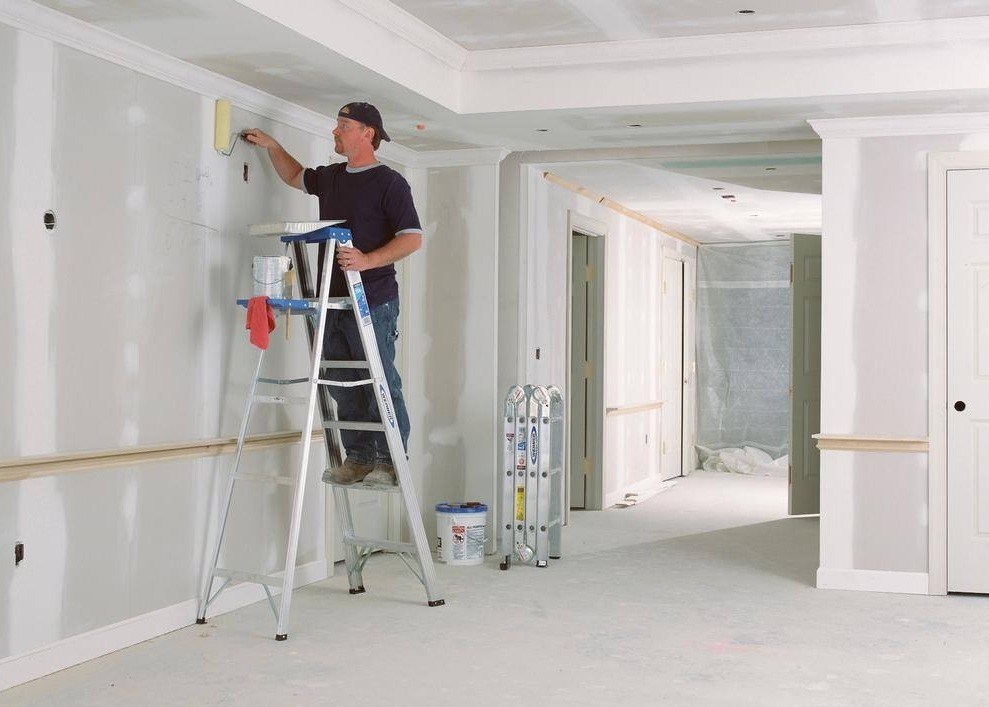 man on a ladder