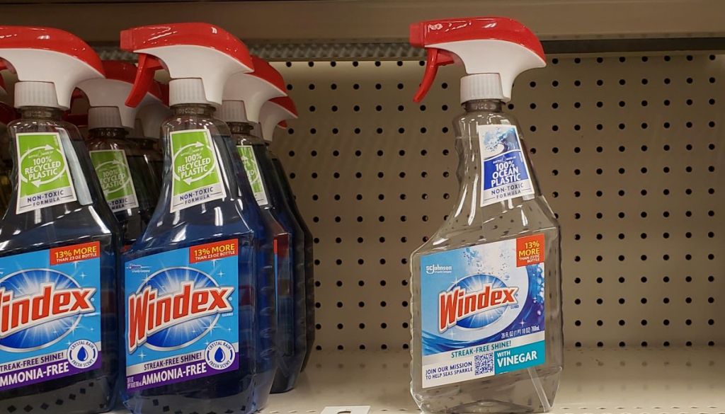 bottles of Windex