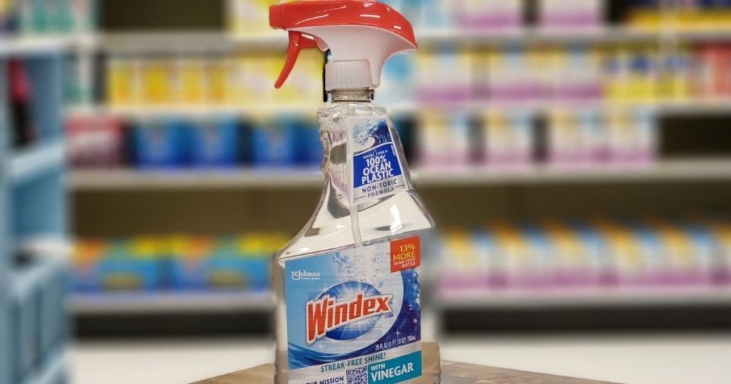 bottle of Windex with Vinegar