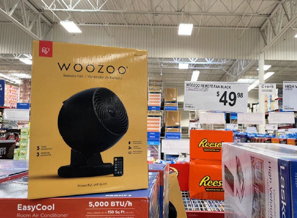 Woozoo Remote Controlled Whole Room Oscillating Circulating Fan
