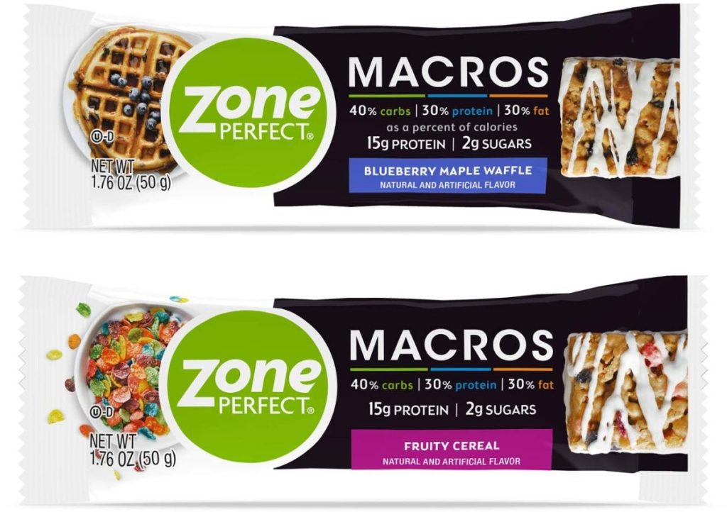 Zone Perfect Macros Protein Bars 20-Count