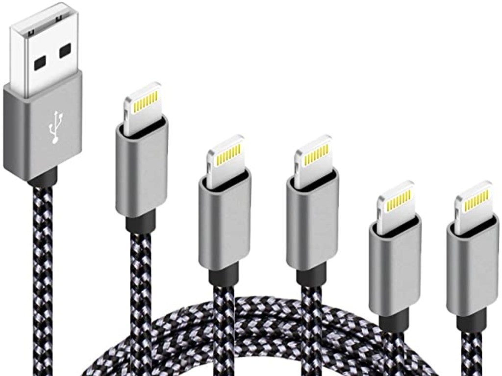 Silver charging cables
