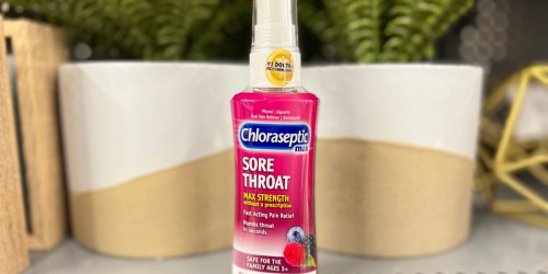 Chloraseptic Max Strength Sore Throat Spray Just $4.37 Shipped on Amazon (Regularly $12)