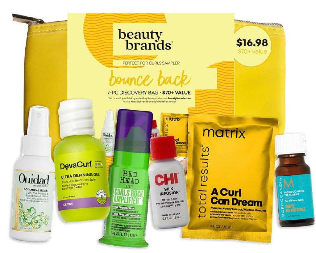 beauty brands curly hair travel bag