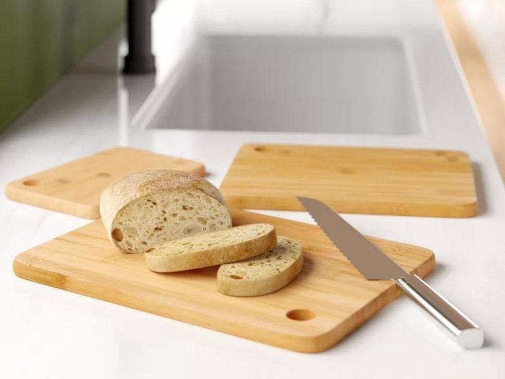 3 Piece Bamboo Cutting Board Set