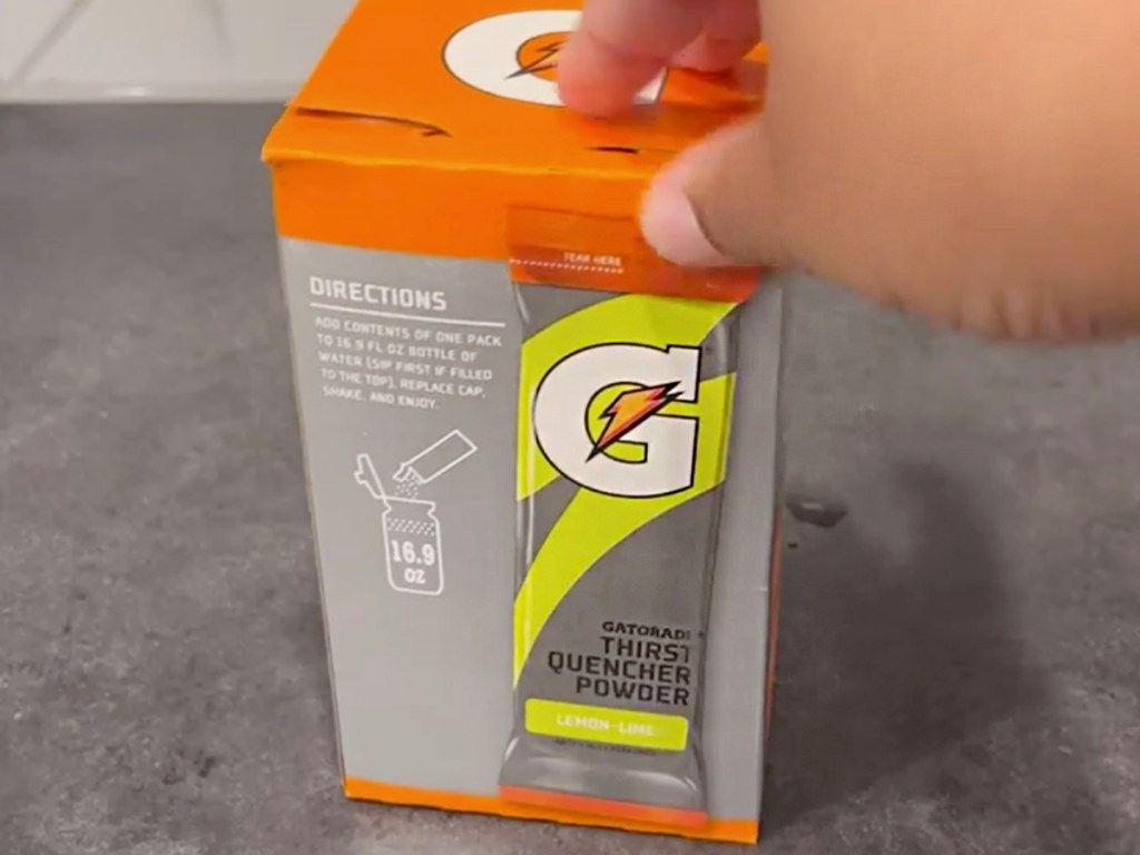 gatorade powder box