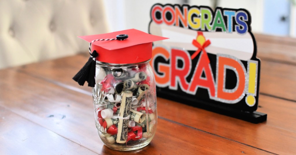 graduation gift jar with money