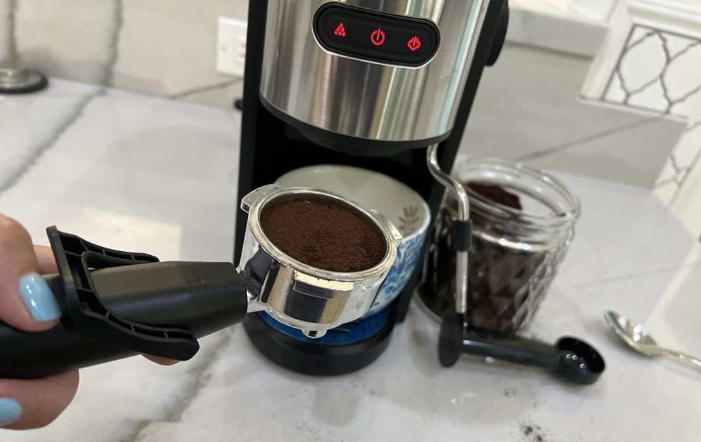 espresso coffee beans ground for making americano