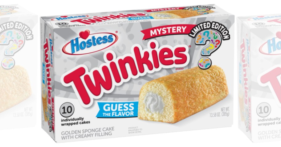 box of Hostess Twinkies Mystery Flavor