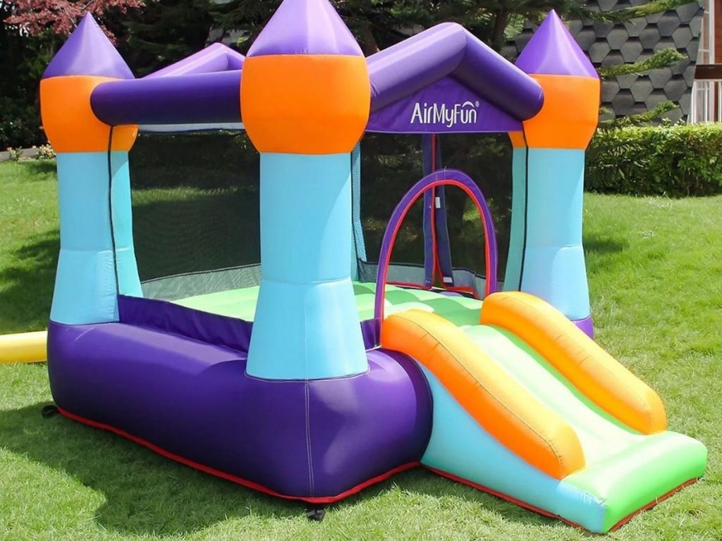 colorful bounce house