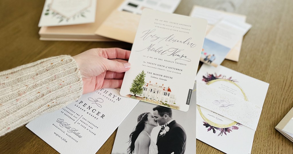 minted wedding invitations and save the dates
