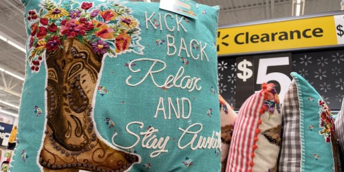 The Pioneer Woman Throw Pillows Possibly Only $5 at Walmart (Regularly $10) + More Clearance Finds