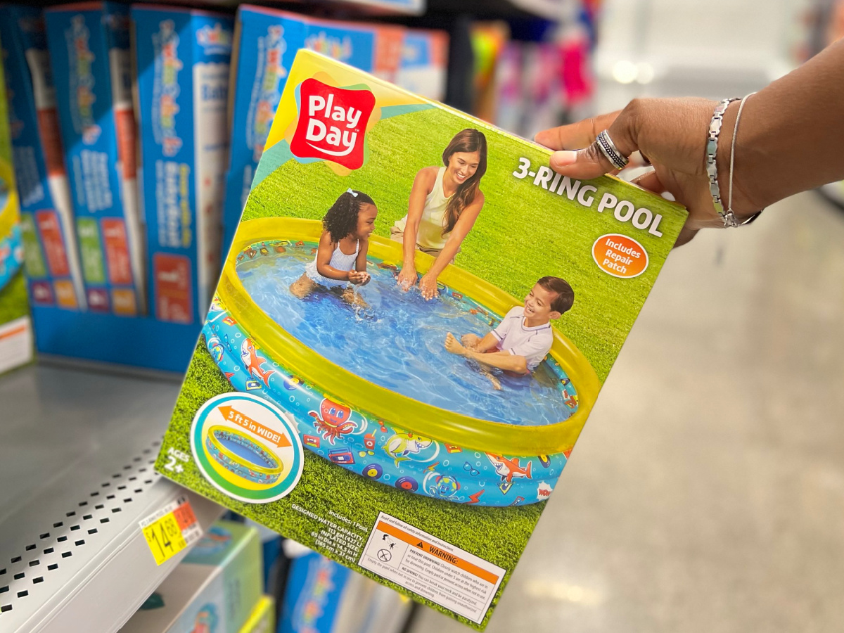 Inflatable Kiddie Pools From 12 49 On Walmart Com Hip2Save   Play Day Round Pool 