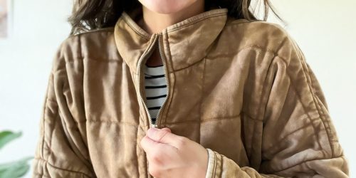 This Forever 21 Quilted Jacket is a Clear Dupe for Free People (+ Save $169 vs. The Designer Lookalike!)
