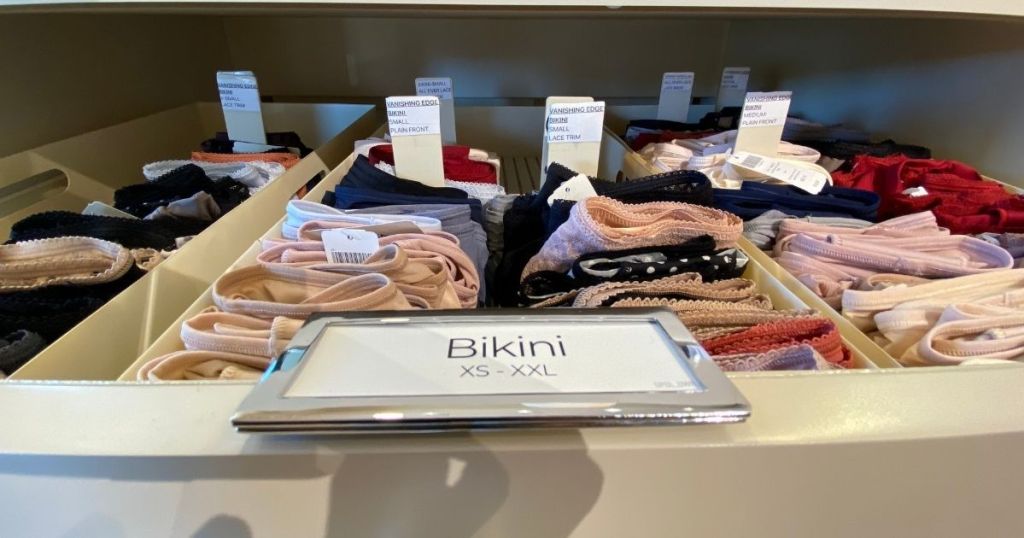 Soma Bikini Panties on store shelf