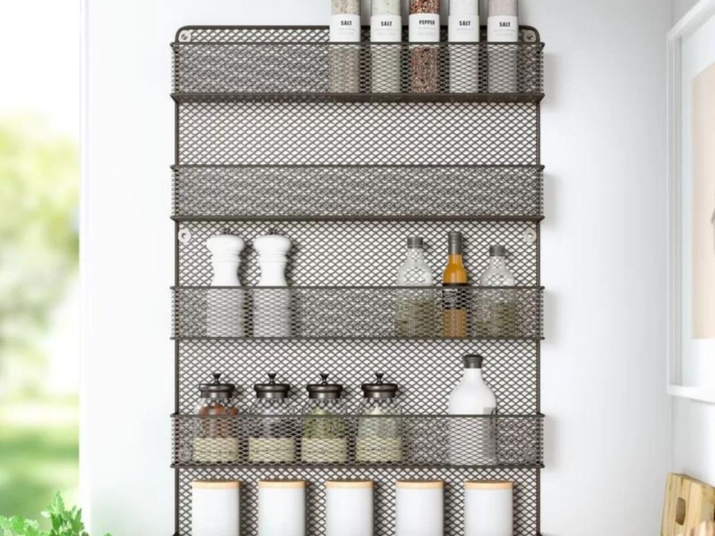 30 Jar Spice Rack on wall