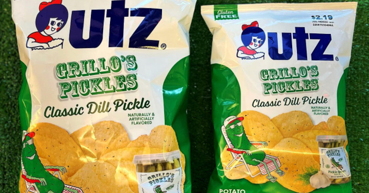 NEW Grillo's Pickles & Utz Dill Pickle Flavored Potato Chips Now Available