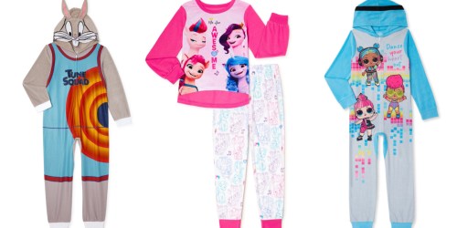 Kids Pajamas & Union Suits from $3 on Walmart.com | Disney, Space Jam, L.O.L. Surprise, & More