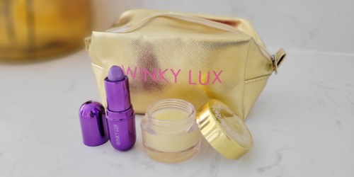 Try New Winky Lux Amethyst Lip Balm & Sleeping Mask, Get a FREE Makeup Bag ($12 Value)