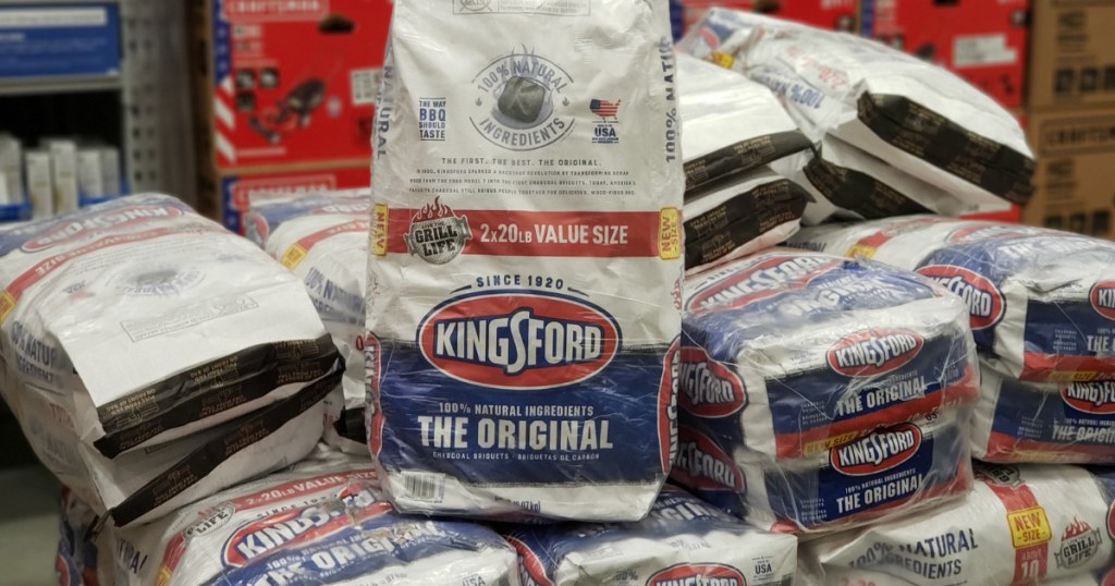 2-Pack Kingsford Charcoal on palette in store