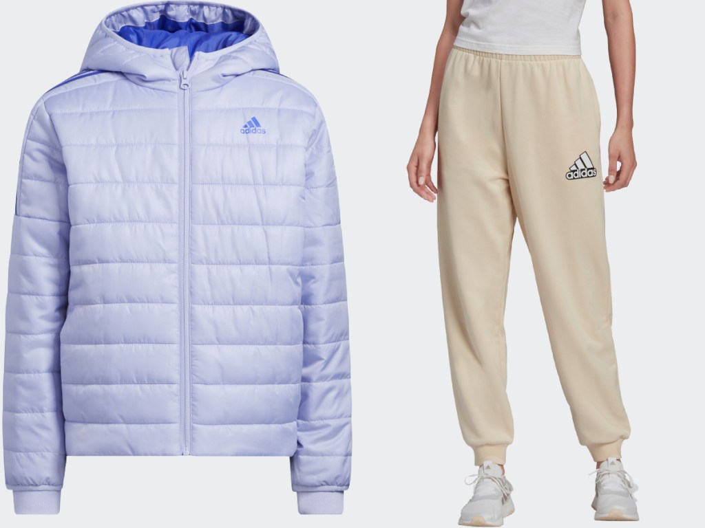Adidas coat and logo pants