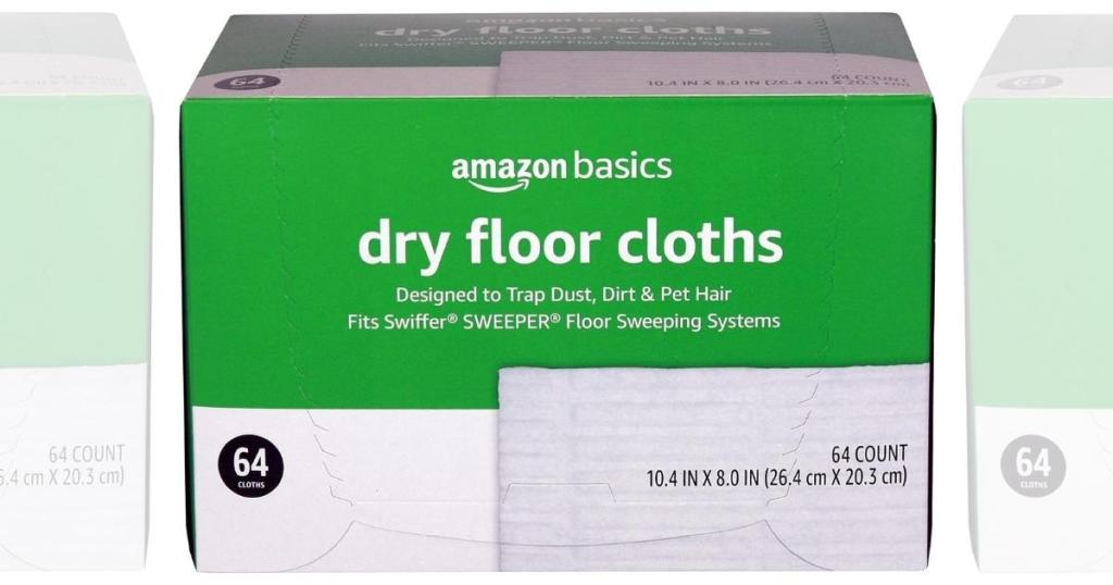 Amazon Basics Dry Floor Cloths 64-Count Box