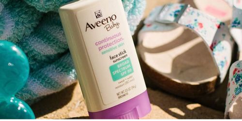 Aveeno Baby Sunscreen Stick Only $5.95 Shipped on Amazon (Regularly $10)