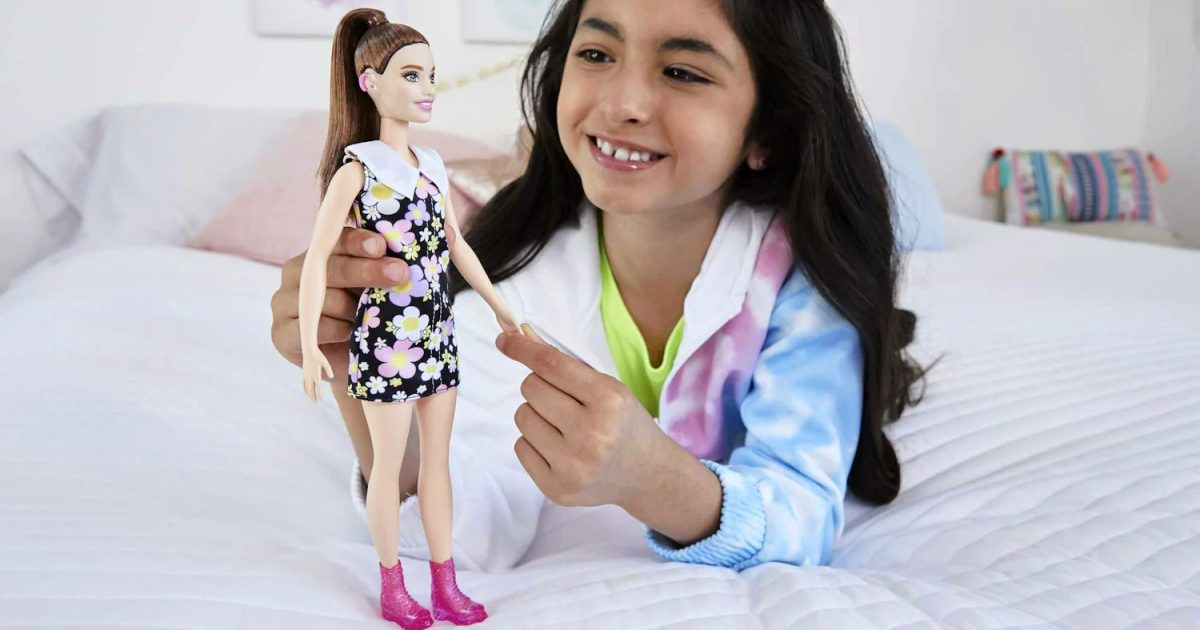 Barbie Fashionistas Doll #187 Shift Dress Hearing Aids