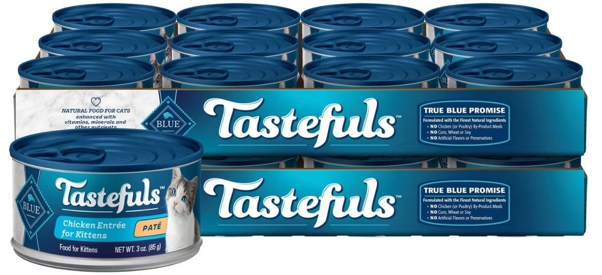 Blue Buffalo Tastefuls Tender Morsels Wet Cat Food 24-Pack in Chicken