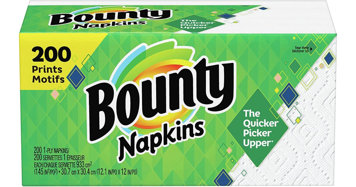 Bounty Napkins 200 Count Pack