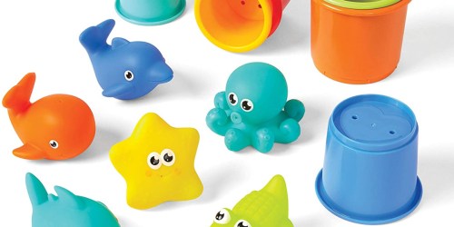 Animals & Sorting Cups Bath Toys 12-Pack Only $4.45 on Amazon (Regularly $13)