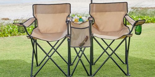 Up to 85% Off Brylane Home | Camping Chair Set w/ Umbrella & Cooler Only $89.99 (Regularly $325)