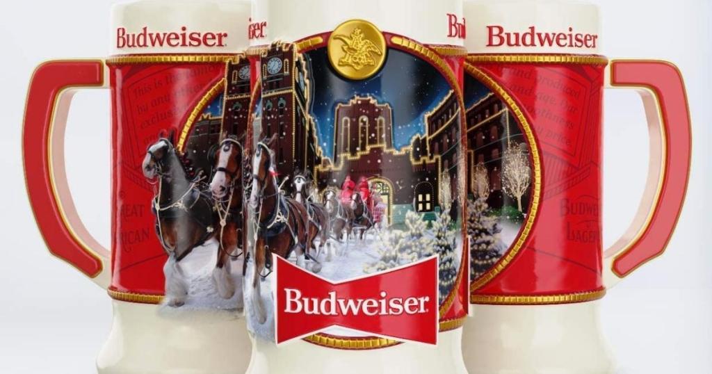 Budweiser 2020 Clydesdale Holiday Stein Beer Mug