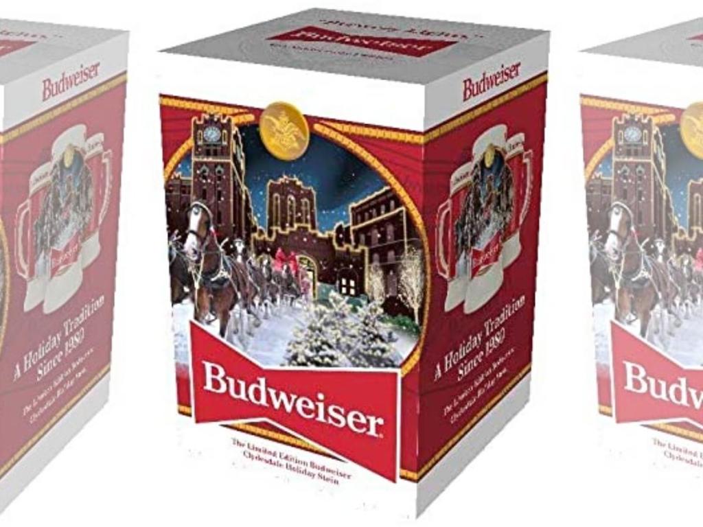 Budweiser 2020 Clydesdale Holiday Stein Beer Mug gift box