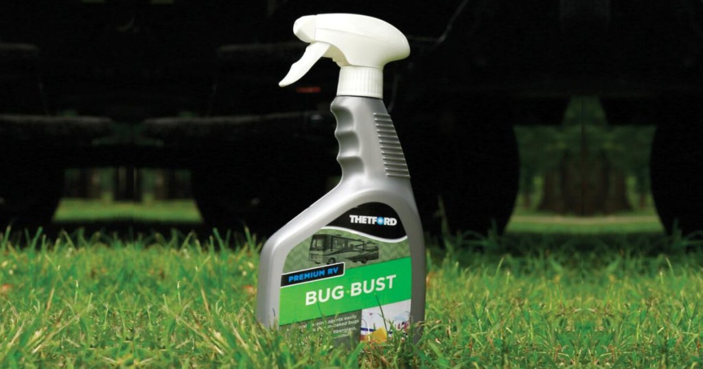 Bug Bust Spray in grass