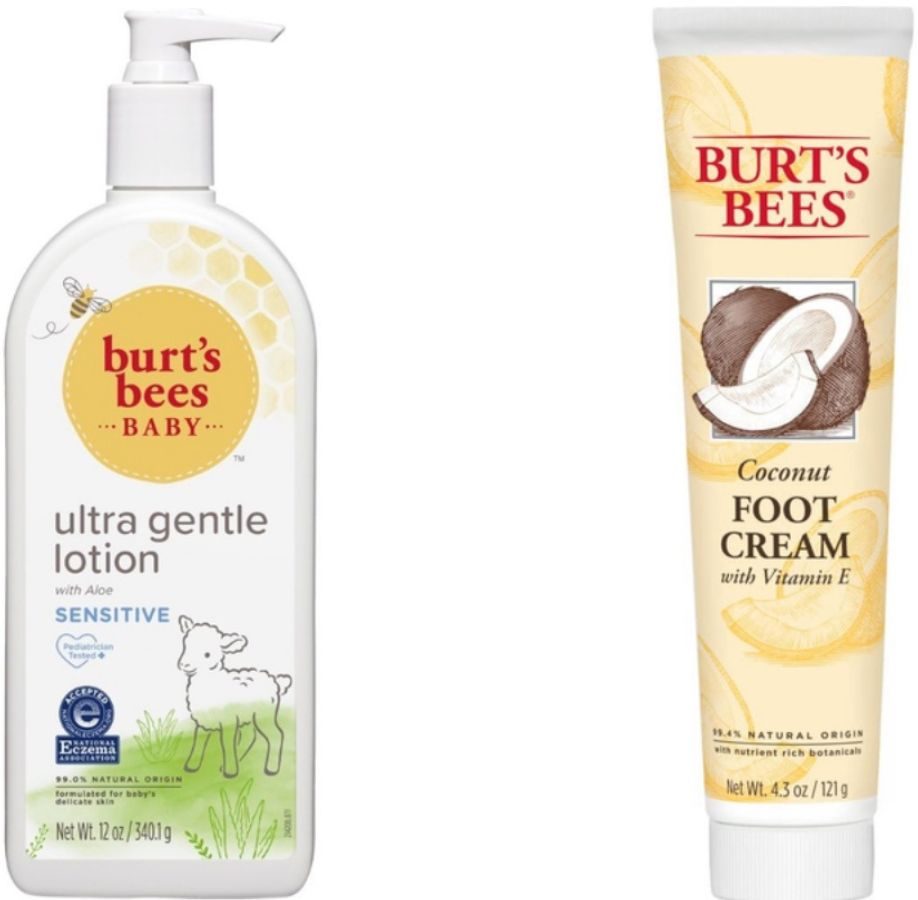 Burt's Bees Baby Lotion and Coconut Foot Cream