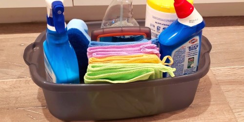 Plastic Multipurpose Caddy Organizer Only $9.99 Shipped on Amazon (Holds All of Your Cleaning Supplies)