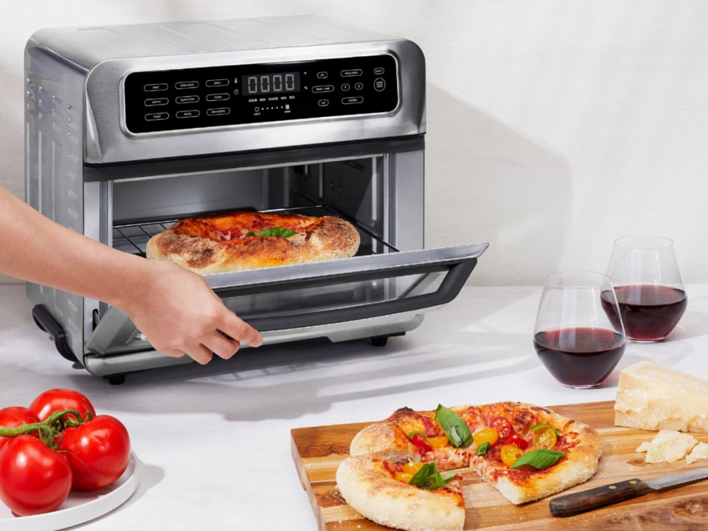 Chefman air fryer oven with pizza cooking