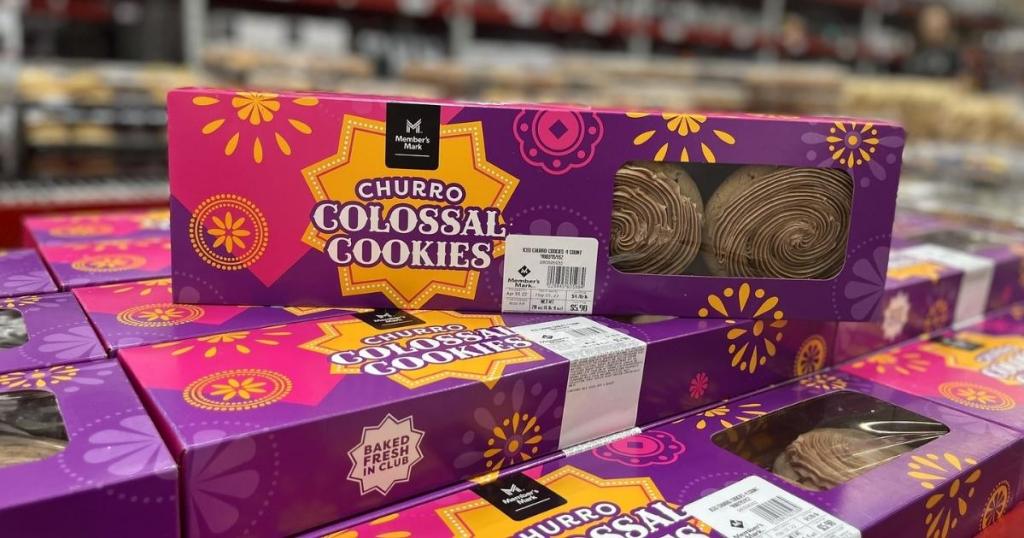 member's mark churro colossal cookies 4 pack