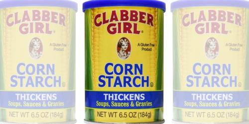 Clabber Girl Corn Starch 6.5oz Canister Just $1 Shipped on Amazon