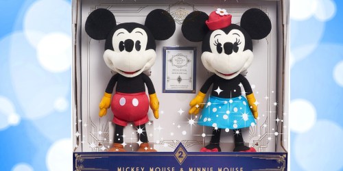Disney Treasures From the Vault Toys | Classic Mickey & Minnie Plush Set Only $22.99 on Amazon (Regularly $60)