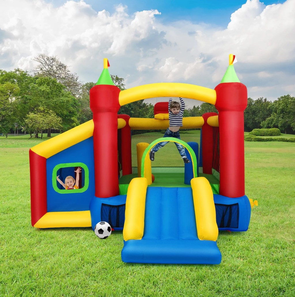 Costway Inflatable Bounce House, 7-in-1 Jump and Slide Bouncer copy