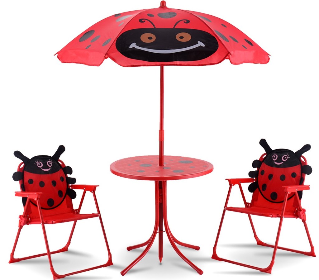 ladybug table and chairs set