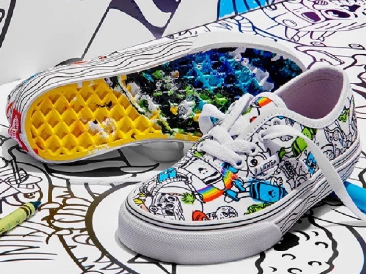 Crayola sk8 hi fashion vans