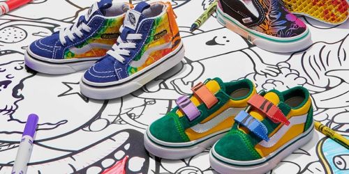 Vans Crayola Kids Shoes from $29.95 (Regularly $45)