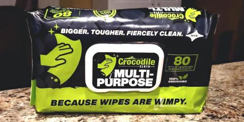 Crocodile Cloth Wipes 80-Count $8.79 Shipped on Amazon (Kill 99.9% of Common Household Bacteria)