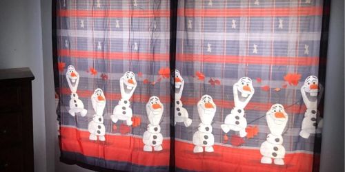 Disney Frozen Olaf Window Curtains 2-Pack Only $4.90 on Amazon (Regularly $25)